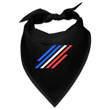 Frankreich - Bandana - Schwarz - Vorne