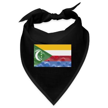 Komoren als Komoren - Bandana - Schwarz - Vorne