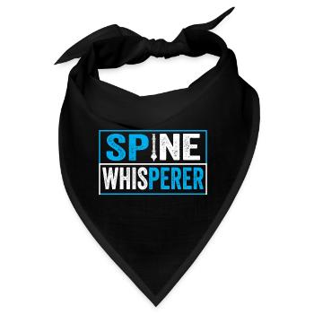 Spine Whisperer Funny Chiropractor Chiropractic - Bandana - Schwarz - Vorne