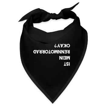Ist Mein Rennmotorrad Okay Motorradfahrer Motorrad - Bandana - Schwarz - Vorne