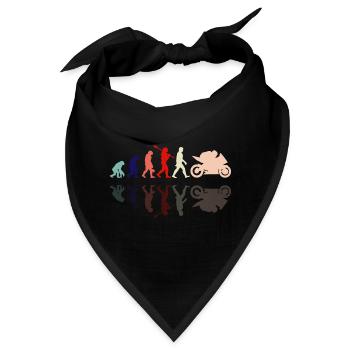 Motorcycle Evolution Vintage Shadow Biker - Bandana - Schwarz - Vorne