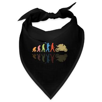 Motorcycle Evolution Vintage Shadow Biker - Bandana - Schwarz - Vorne