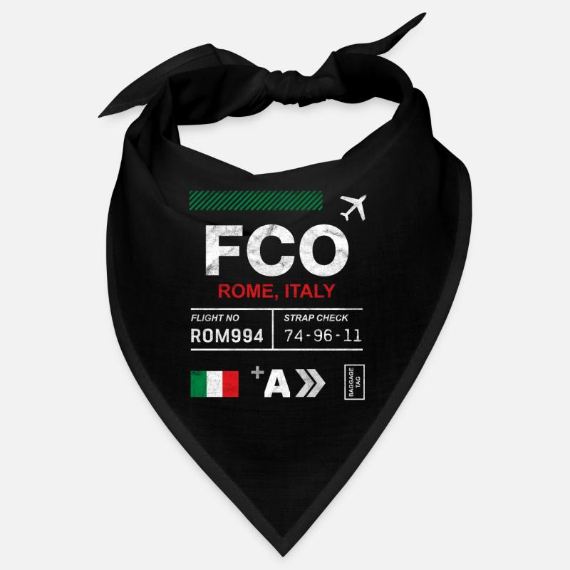 Étiquette d’aéroport de Rome Bandana