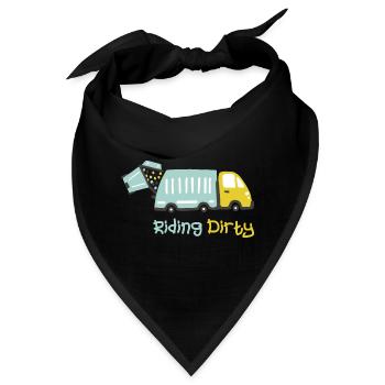 Fahren Mit Einem Schmutzigen Müllwagen - Bandana - Schwarz - Vorne