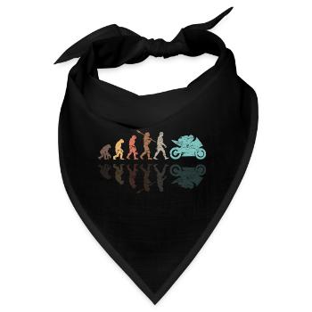 Motorcycle Evolution Vintage Shadow Biker - Bandana - Schwarz - Vorne