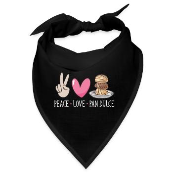 Concha Hispanic Mexikanisch Pan Dulce - Bandana - Schwarz - Vorne