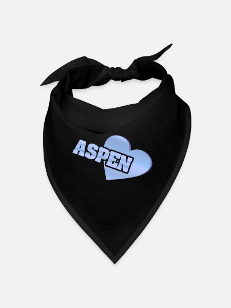 Love Aspen - Bandana - black - Front