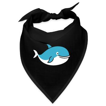 Wal - Bandana - Schwarz - Vorne