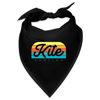 Kitesurfen Kitesurf Kitesurfer Kiteboard - Bandana - Schwarz - Vorne