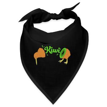 kiwi-vogel Kiwi Vogel - Bandana - Schwarz - Vorne