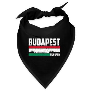 Budapest Ungarn - Bandana - Schwarz - Vorne