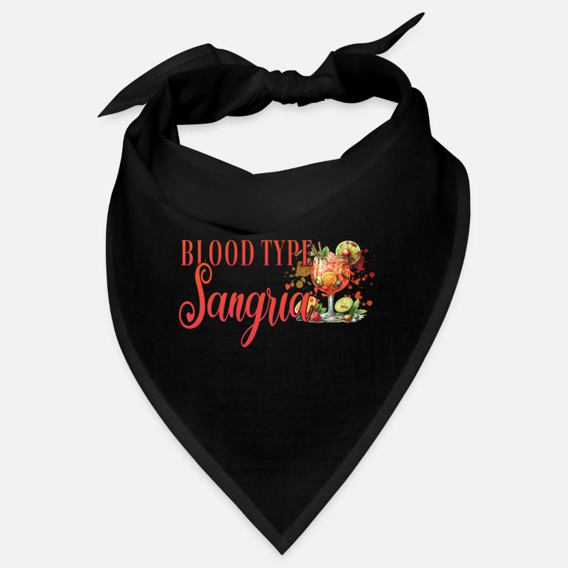 Cocktail Bartender Blood Type Sangria Bandana