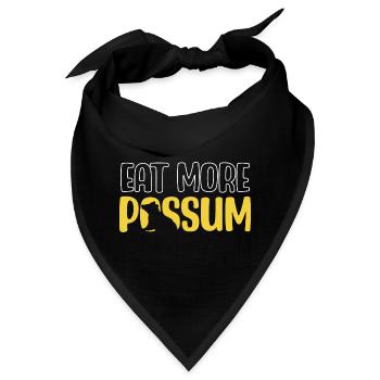 Essen Sie mehr Opossum - Bandana - Schwarz - Vorne