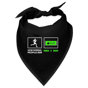 Zocken Gamer Retro Gamer Videospiele Geschenk - Bandana - Schwarz - Vorne
