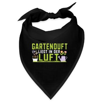 Kleingarten anfänger Gartenduft liegt in der Luft - Bandana - Schwarz - Vorne