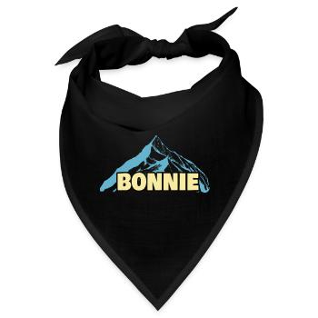 Bonnie als Frauenname - Bandana - Schwarz - Vorne