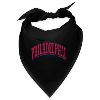 Philadelphia - Bandana - Schwarz - Vorne