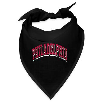 Philadelphia - Bandana - Schwarz - Vorne