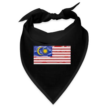 Malaysia - Bandana - Schwarz - Vorne