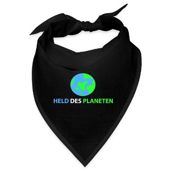 Held des Planeten - Bandana - Schwarz - Vorne