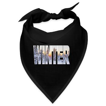 Winter - Bandana - Schwarz - Vorne