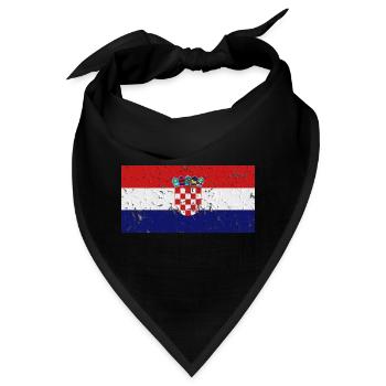 Kroatien Kroatien - Bandana - Schwarz - Vorne