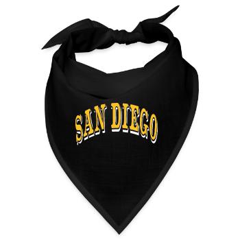 San Diego - Bandana - Schwarz - Vorne