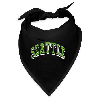 Seattle - Bandana - Schwarz - Vorne