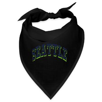 Seattle - Bandana - Schwarz - Vorne