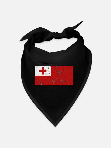 Gift for Tonga - Bandana - black - Front