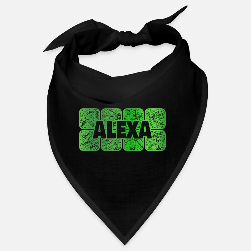 First name Alexa - Bandana - black