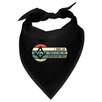Freimaurer Winkel & Zirkel FREEMASON Prince Hall - Bandana - Schwarz - Vorne