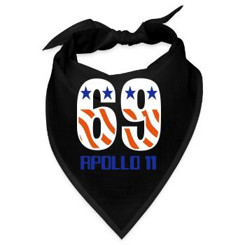 69 APOLLO 11 USA - Bandana - Schwarz - Vorne