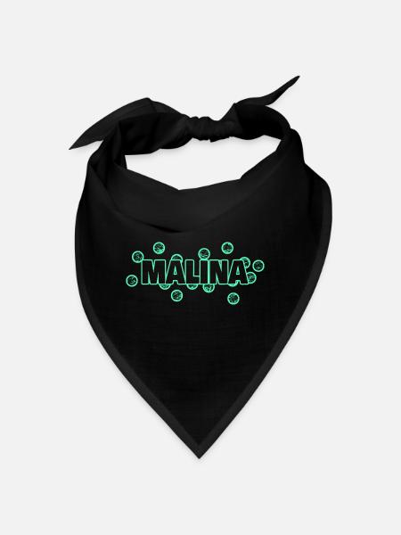 Malina - Bandana - Schwarz - Vorne
