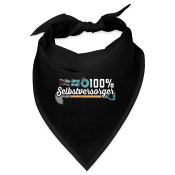 Kleingarten anfänger 100 % Selbstversorger - Bandana - Schwarz - Vorne