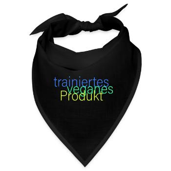 trainiertes veganes Produkt - Bandana - Schwarz - Vorne