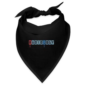 Radiologie Marker Röntgen MRT Arzt Doktor Geschenk - Bandana - Schwarz - Vorne