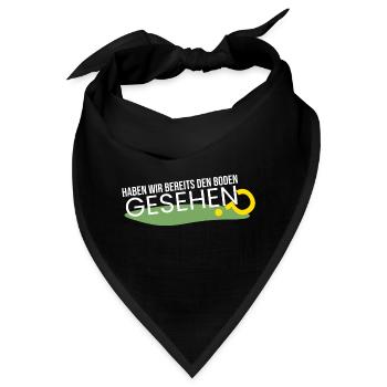 bereits den Boden gesehen? - Bandana - Schwarz - Vorne