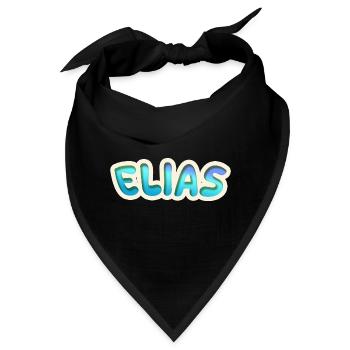 Geschenk für Elias - Bandana - Schwarz - Vorne