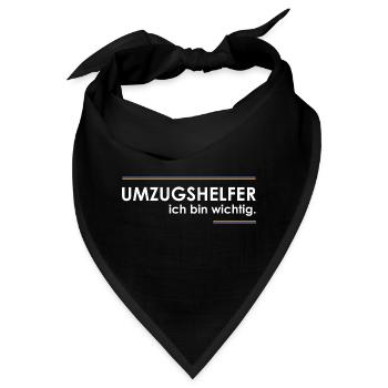 Umzugshelfer - Bandana - Schwarz - Vorne