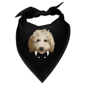 Sir Labradoodle - Bandana - Schwarz - Vorne