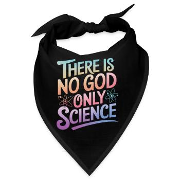 Atheismus Atheist Anti-Religion Agnostiker - Bandana - Schwarz - Vorne