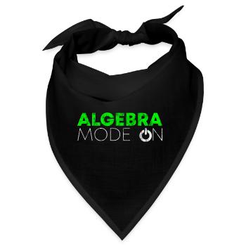 Algebra Mode On 3 - Bandana - Schwarz - Vorne