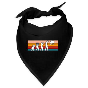 Evolution Of Man Coding Software Developer Program - Bandana - Schwarz - Vorne