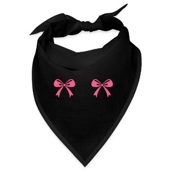 Aufklärung über Brustkrebs - Bandana - Schwarz - Vorne