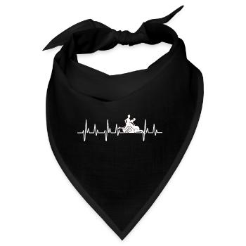 Triathlon Shirt, Triathlet Geschenkidee Triathlete - Bandana - Schwarz - Vorne