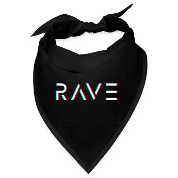 Speedcore Gabber Frenchcore Schranz Hardtekk Rave - Bandana - Schwarz - Vorne