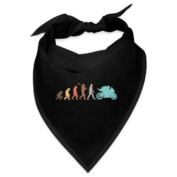 Motorcycle Evolution Vintage Shadow Biker - Bandana - Schwarz - Vorne