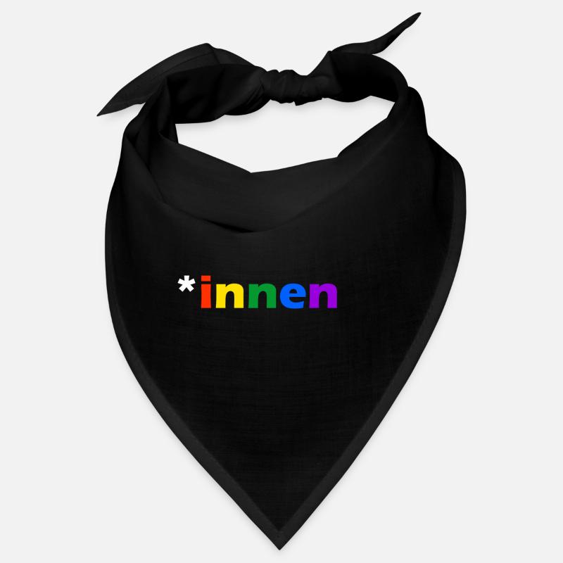 Gendersternchen gendern Sprache bunt *innen Bandana