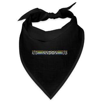 Geburtstag Andon - Bandana - Schwarz - Vorne